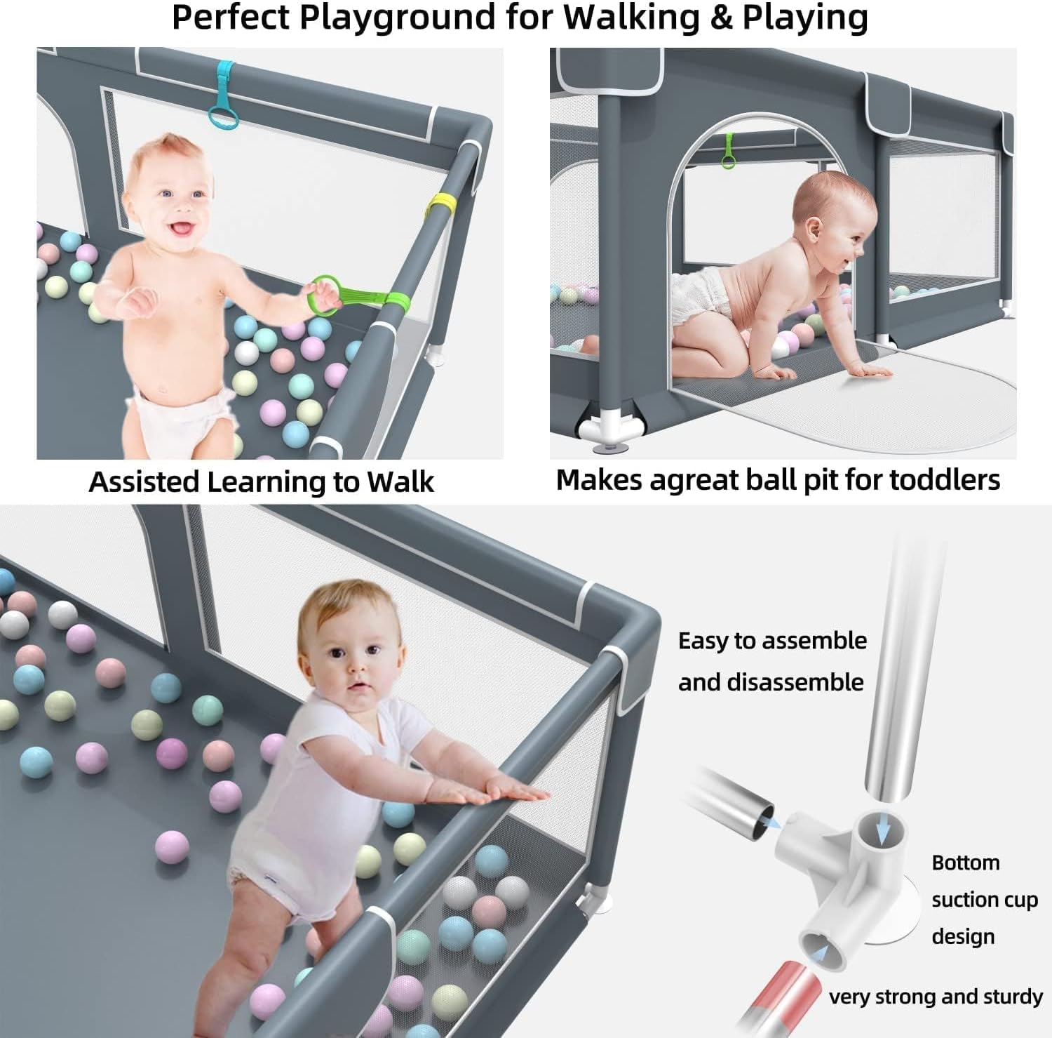 Baby Playpen Large.Play Yard Playpen for Babies and Toddlers