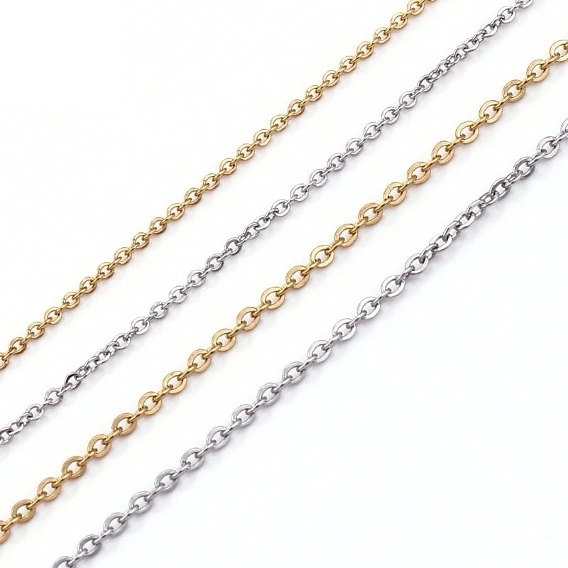 Titanium Steel 18K Gold Plated Fashion Plating Necklace