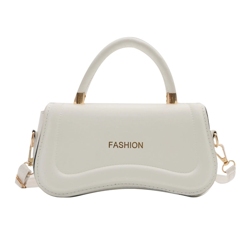 Women's Pu Leather Solid Color Vintage Style Square Flip Cover Handbag