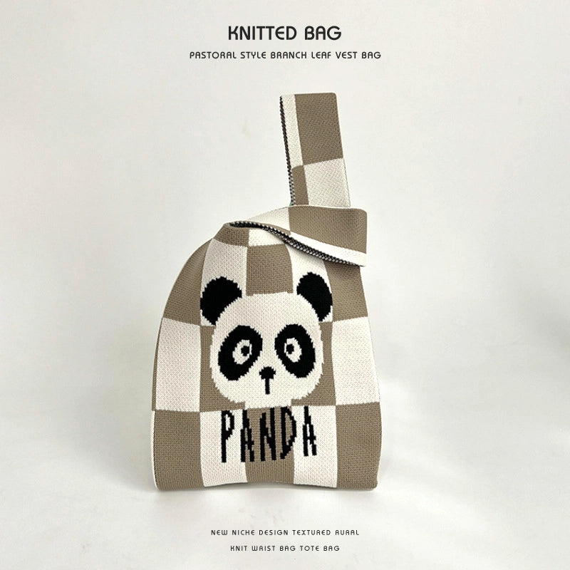 Women's Medium Polyester Animal Cute Basic Square Open Handbag