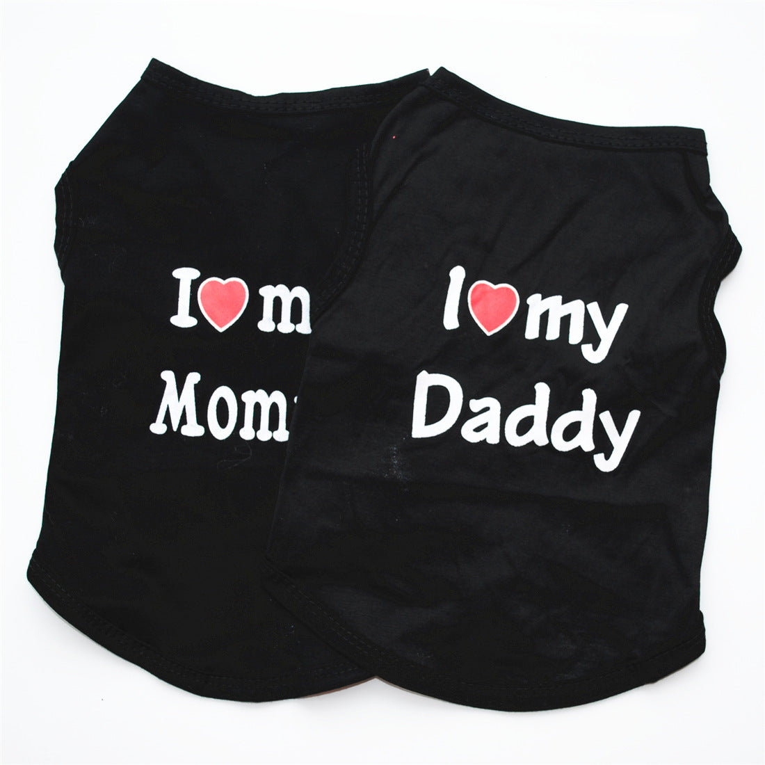 Letter Printed Cotton Dog Vest