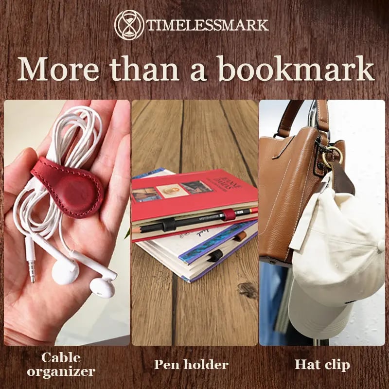 🔥Christmas Special Promotion 49% OFF -🎅 TimelessMark–Personalized Magnetic Leather Bookmark💥Buy 2 Get Free Shipping💥