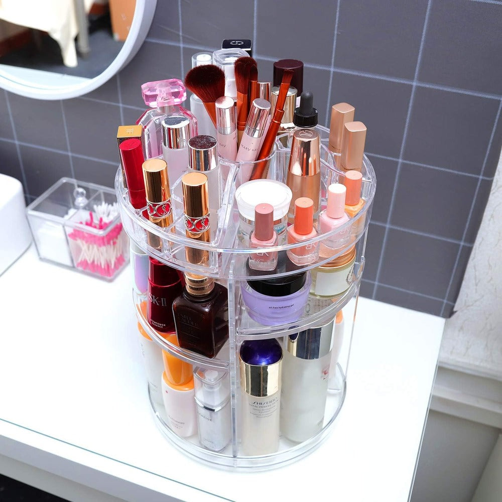 Makeup Organizer. Rotating Makeup Organizer