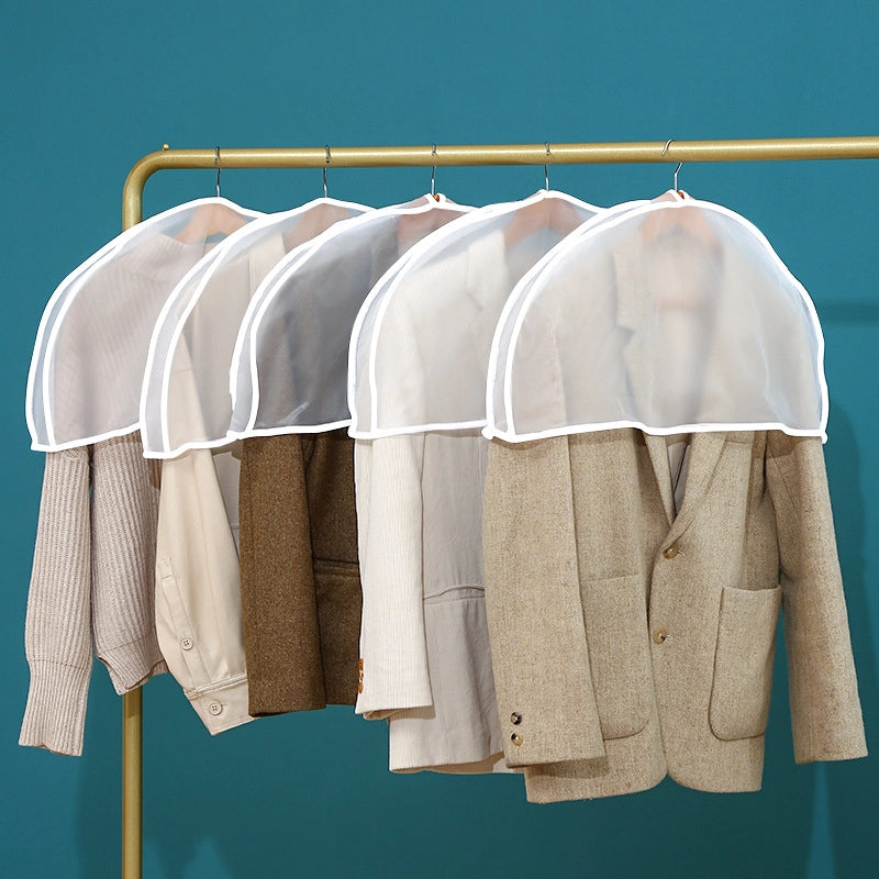 Dust Cover Clothes Hanging Bag Household PEVA Transparent Coat Dust Cover Half-body Suit Clothes Dust Cover