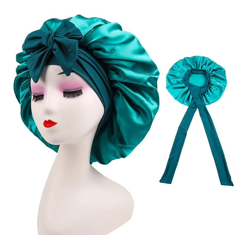 2 Pieces Women's Solid Color Solid Color Eaveless Hair Cap