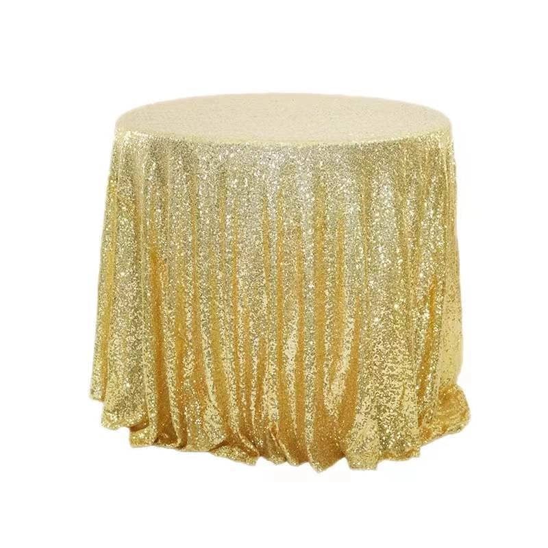 IG Style Sequins Solid Color Polyester Tablecloths