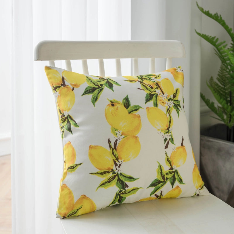 Tablecloth Fabric Waterproof Lemon Printing Small Fresh Yellow  Internet Celebrity Table Mat Coffee Table Tablecloth