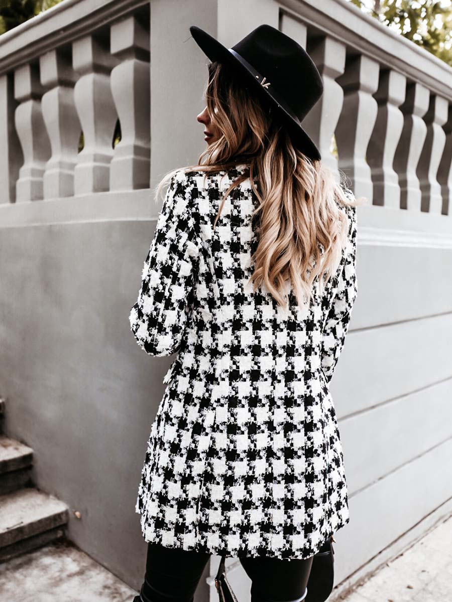 Suit Collar Double-Breasted Coat