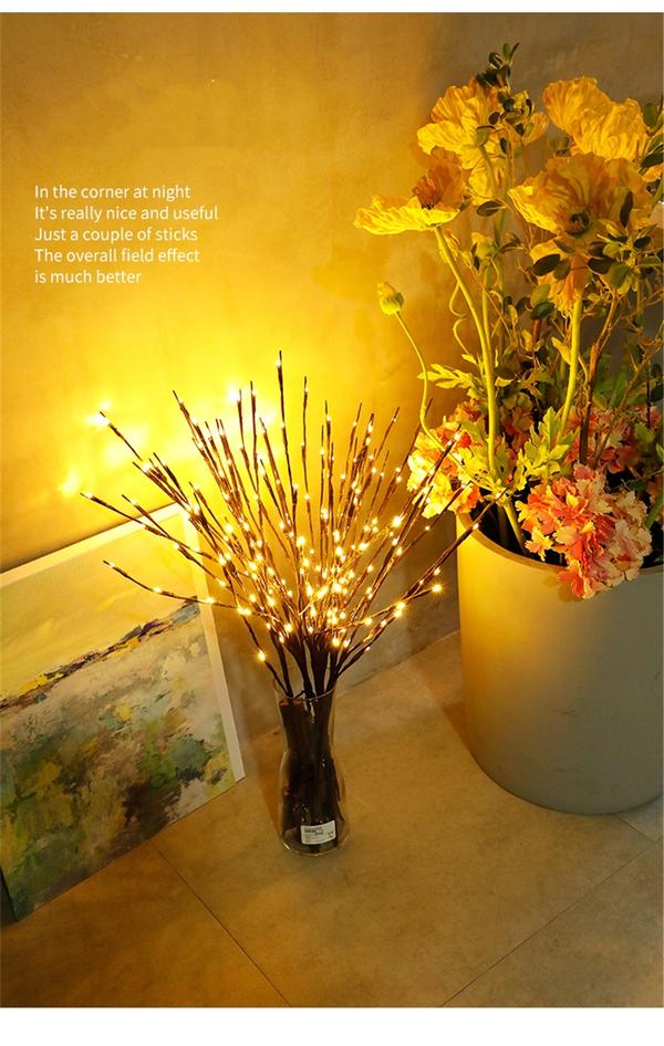 WILLOW BRANCH LED LIGHTS DECORATION