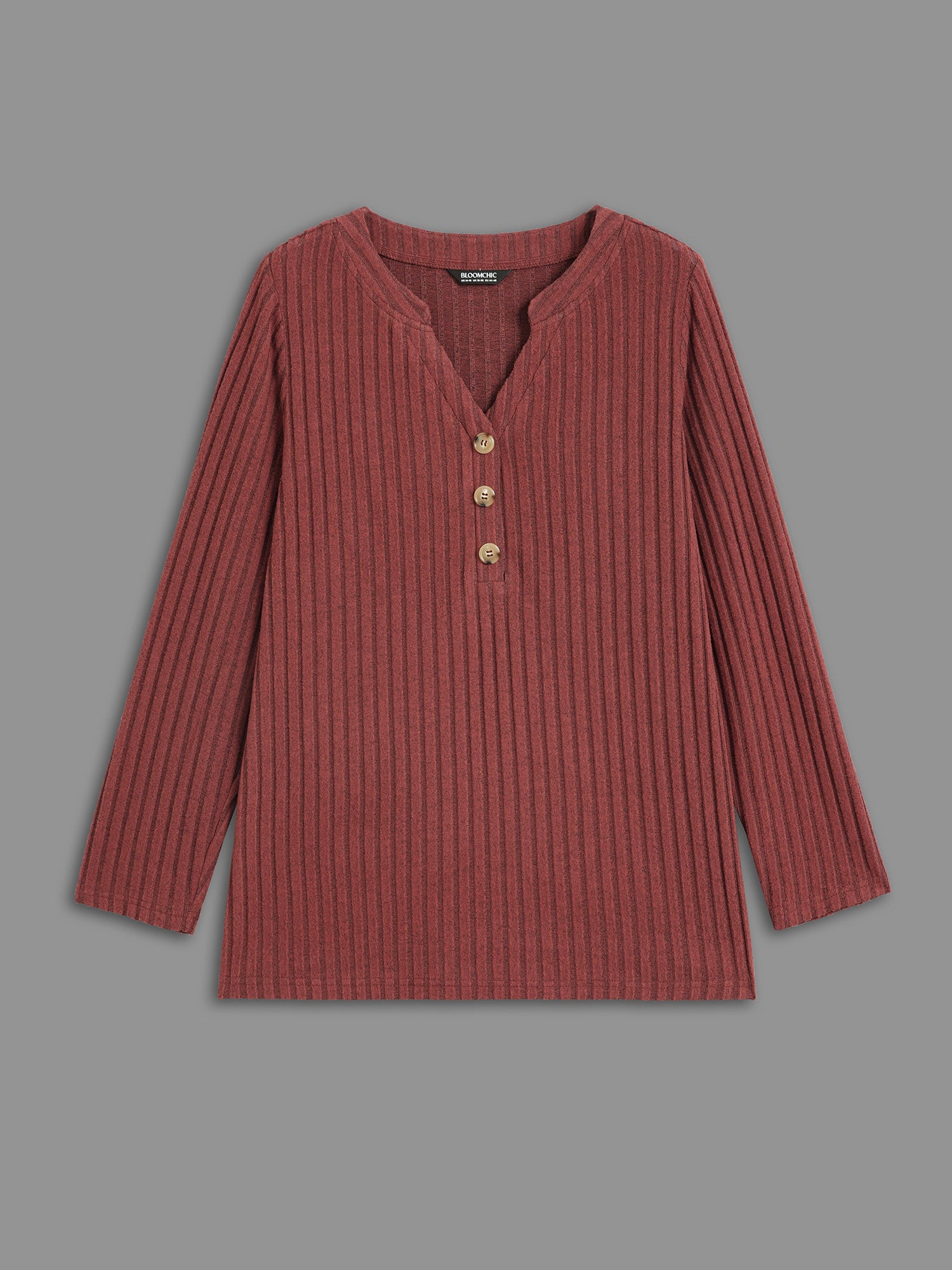 Texture Notched Collar Button Up T-shirt