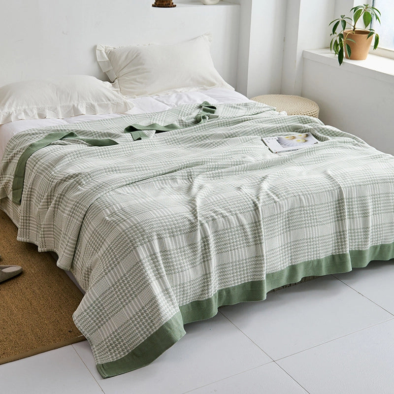 Towel Quilt Pure Cotton Five-Layer Gauze Towel Blanket Four Seasons Office Single Double Nap Blanket Quilt