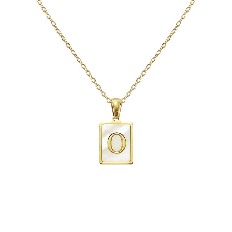 Casual Letter Titanium Steel Metal Pendant Necklace