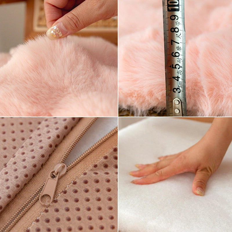 Cushion Plush Winter Chair Cushion Office Long-sitting Butt Cushion Dining Chair Cushion Stool Cushion Butt Cushion Chair Cushion Thickened