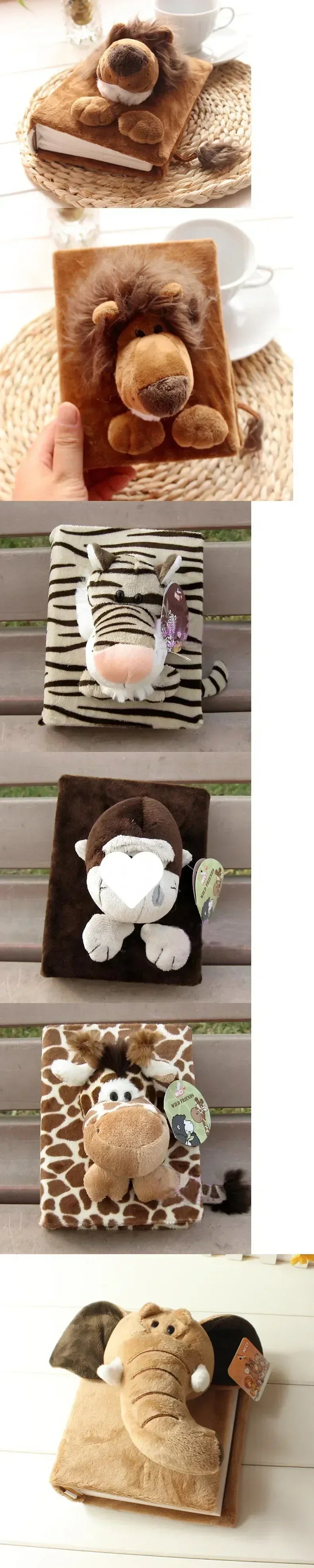 100 Pages 3D Cartoon Plush Animal Photo Album Slip in Case for Baby Groth Memory Fotos Photocards Collect Books Creative Gifts