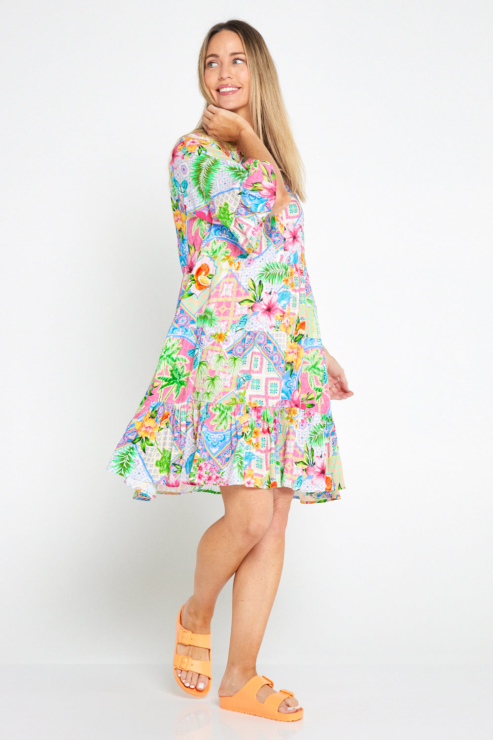 Kailani Dress - Tropical Multi