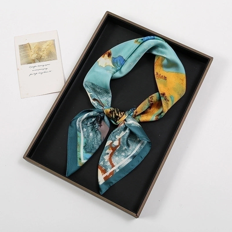 Women's  Elegant Mountain Imitated Silk Silk Scarf