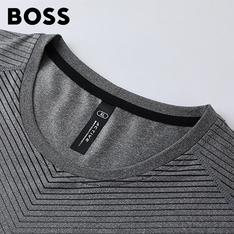 BOSS Men-s Sweat-absorbent Breathable T-shirt