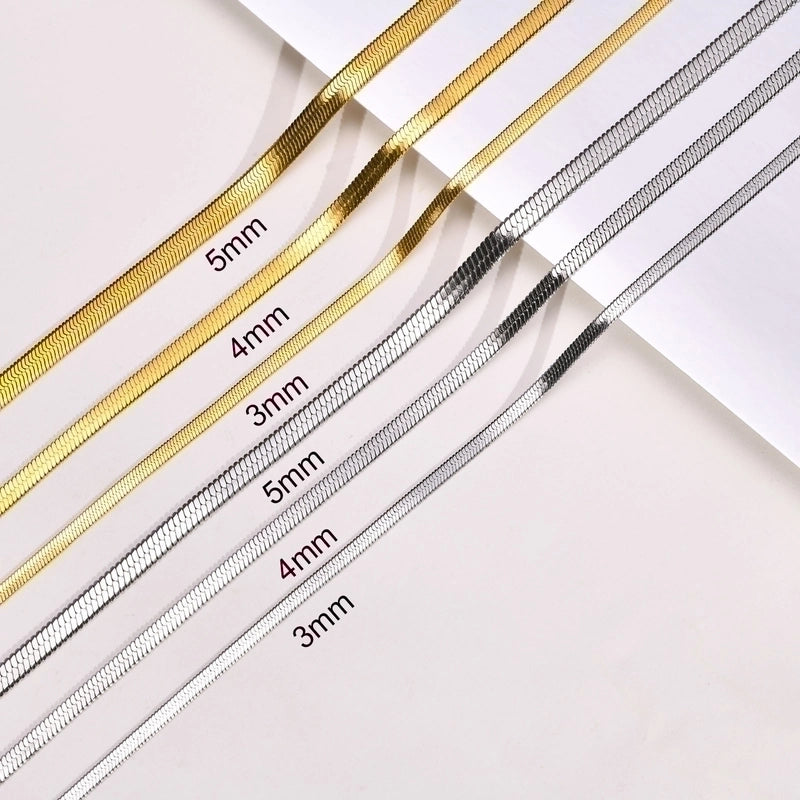 2 Pieces Minimalist Geometric Stainless Steel Gold Plated Necklace