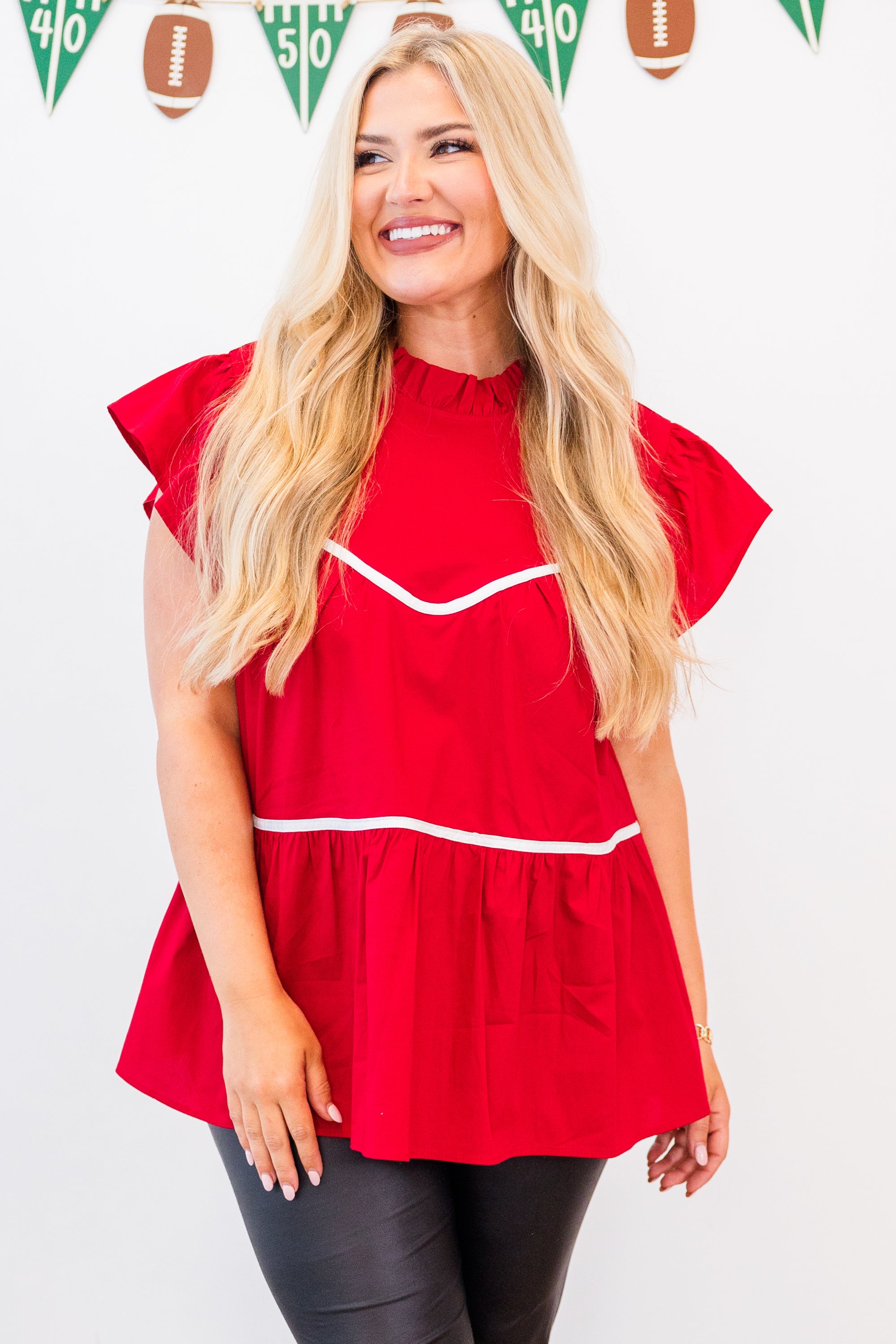 All The Spirit Top. Crimson-White