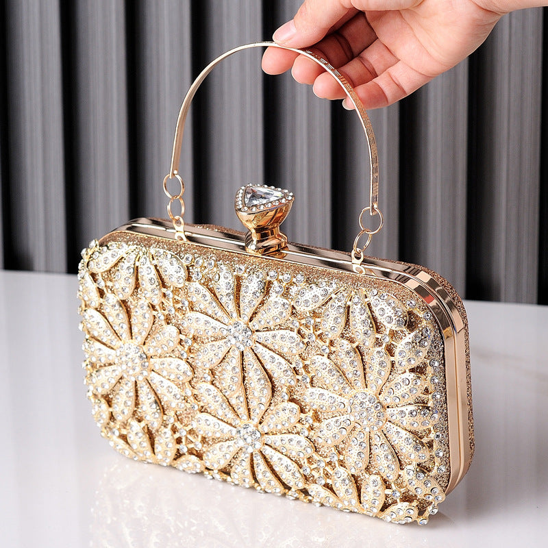 European Style Diamond Rhinestone Resin Evening Clutch