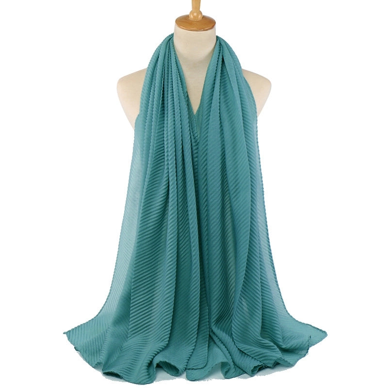 Women's Minimalist Classic Style Solid Color Cotton Scarf