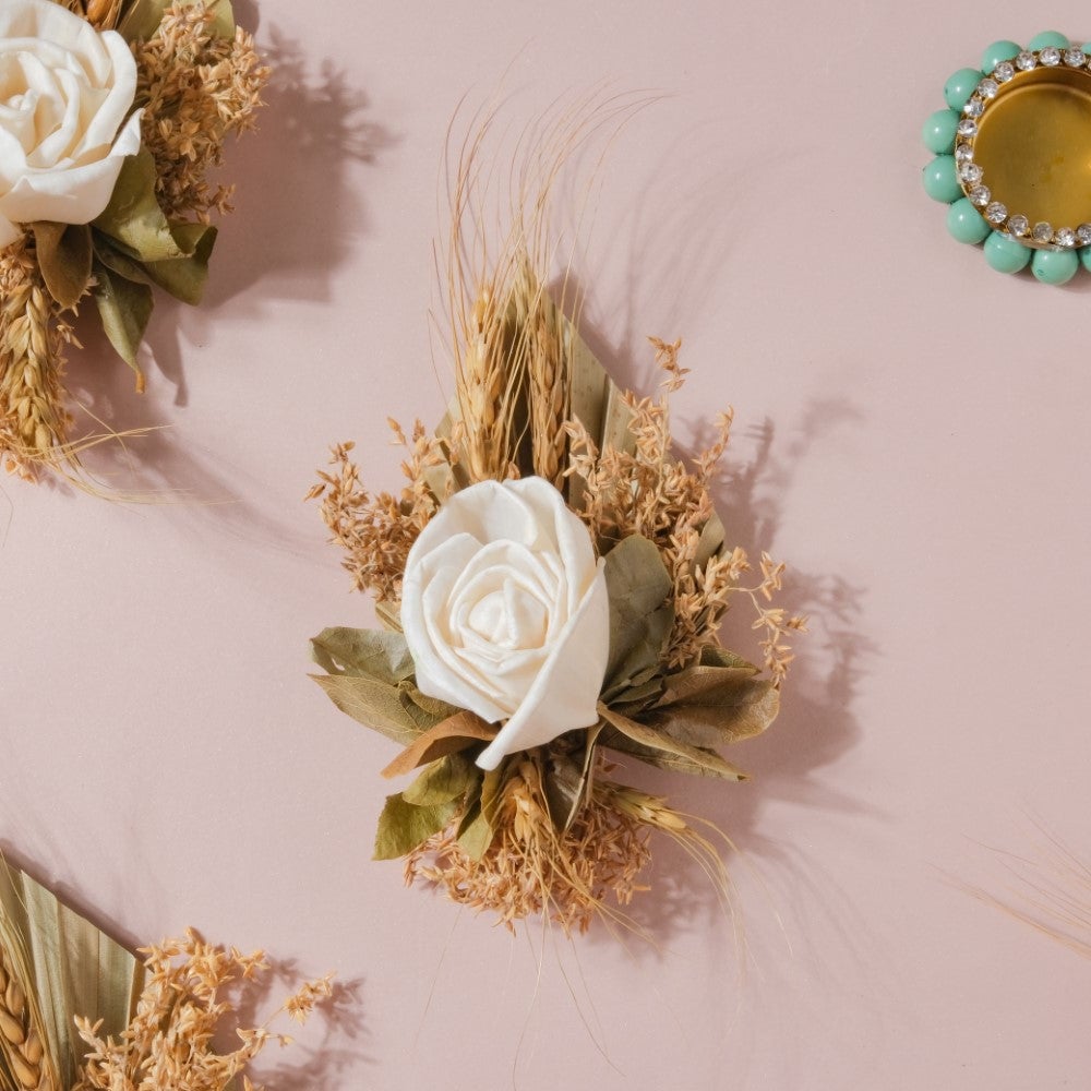 Shola Rose Mini Floral Cluster Set Of 4
