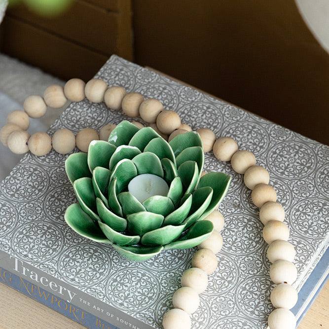 Succulent Tealight Holder - Green