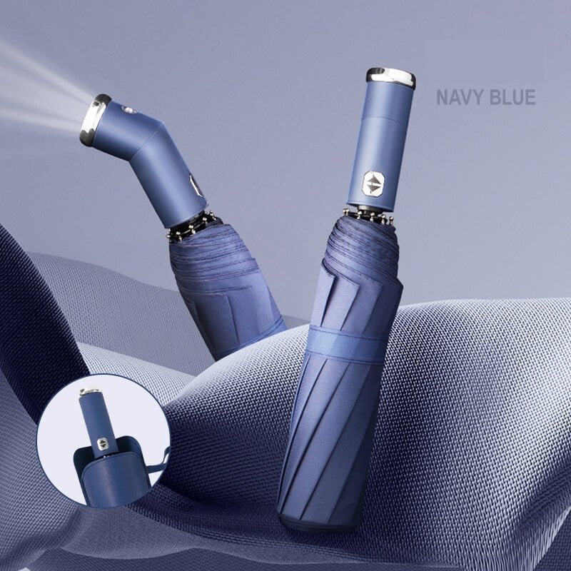 🔥Free shipping🔥Automatic Umbrella Adjustable Rotating Flashlight Umbrella🔥Hot Sale🔥