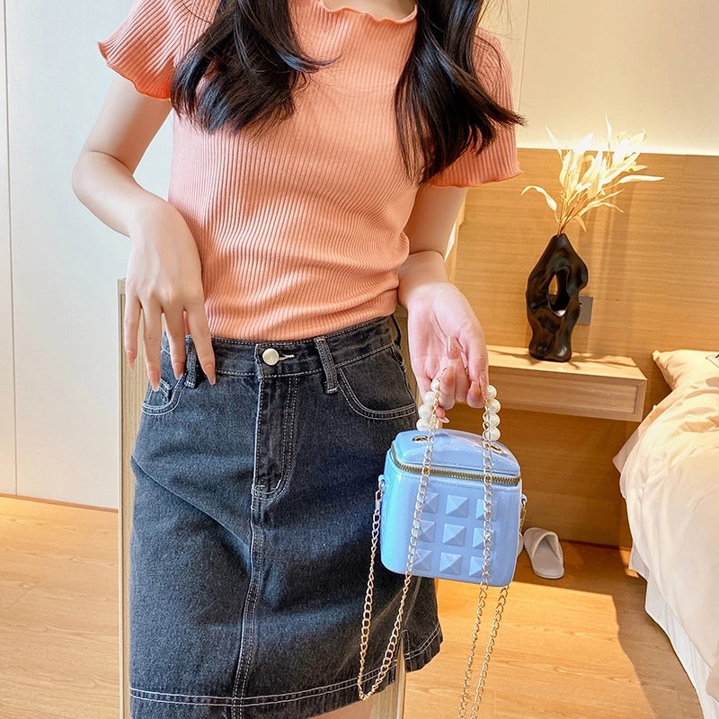 Women's Mini All Seasons Pvc Streetwear Bucket Bag