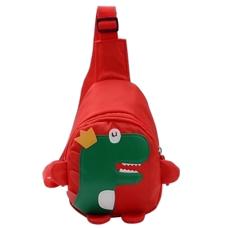 Women's Mini Nylon Cartoon Dinosaur Fashion Zipper Crossbody Bag