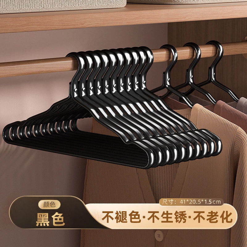 Space Aluminum Alloy Hanger Household Hanging Clothes Seamless Clothes Support Anti-slip Anti-shoulder Angle Light Luxury Metal Adult Drying Rack