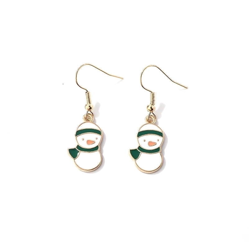 1 Pair Casual Cute Sweet Christmas Tree Santa Claus Christmas Socks Plating 304 Stainless Steel K Gold Plated Drop Earrings