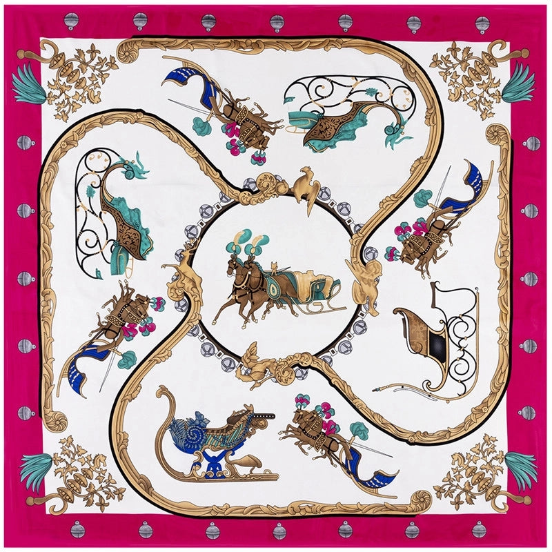 New Silk Scarf Print Ladies Shawl Scarf