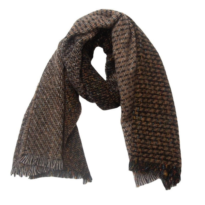 Unisex Casual Minimalist Color Block Polyester Scarf