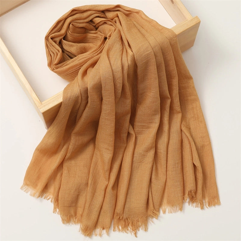 Women's Basic Solid Color Polyester Scarf