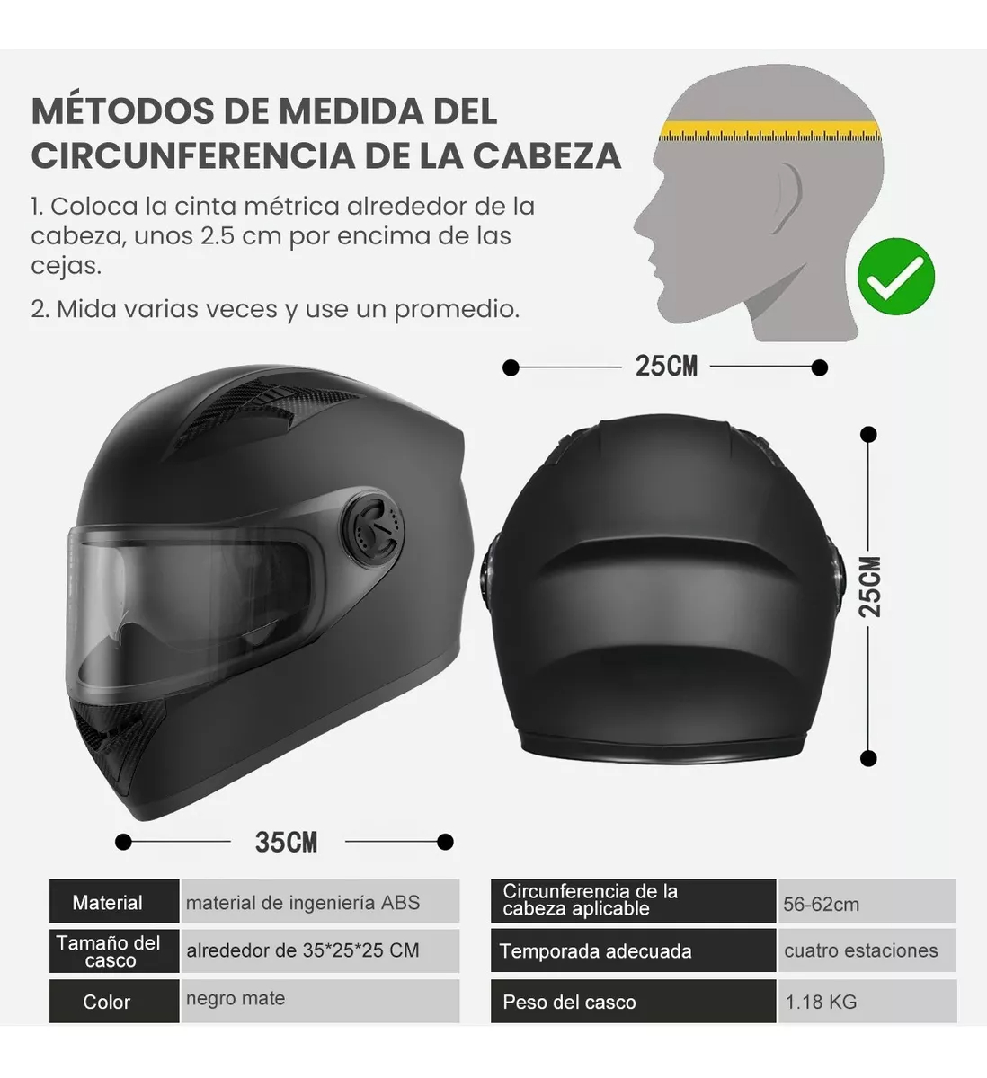 Casco Abatibles Motos Motocicleta Anti Niebla Espejo Doble