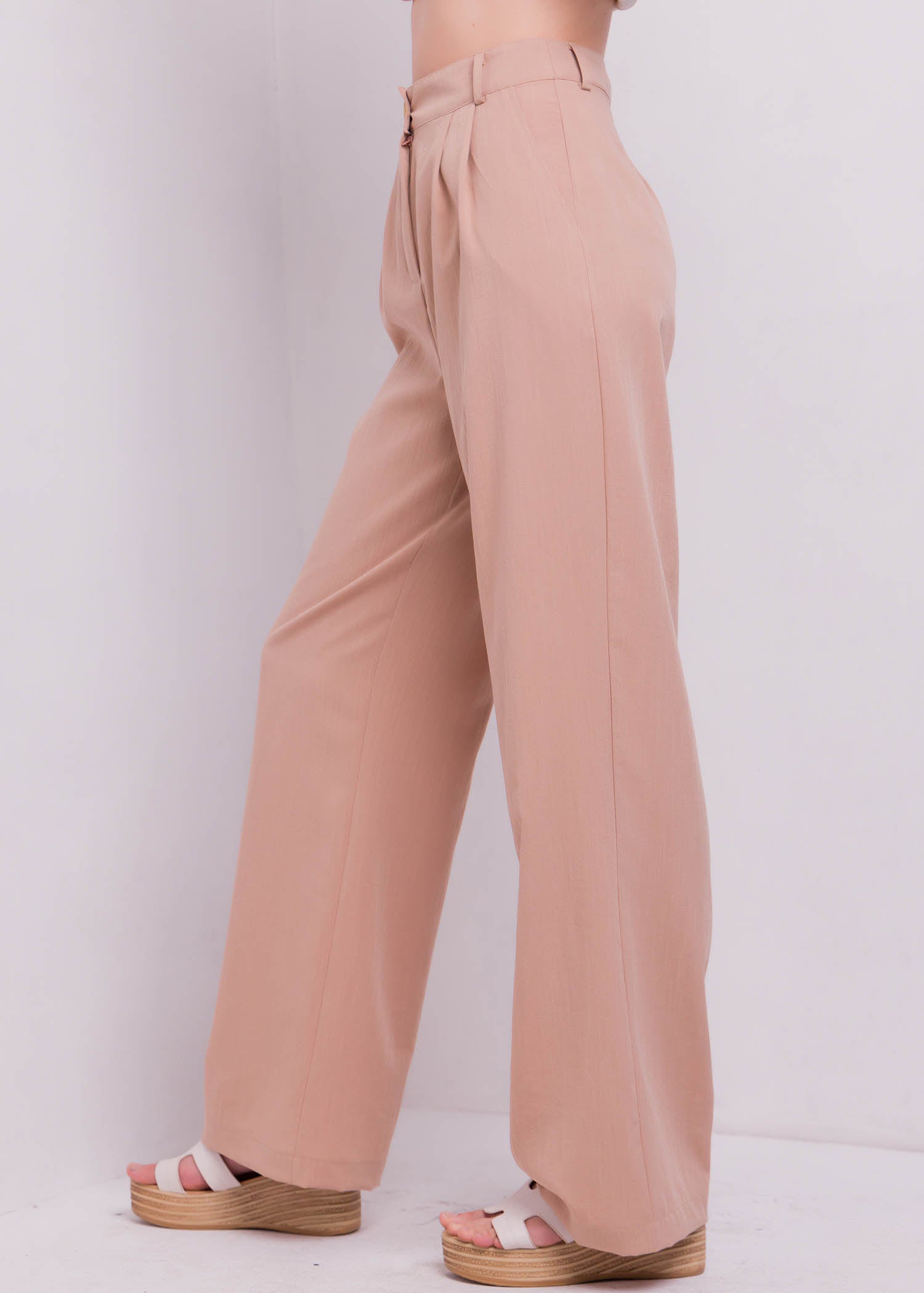 Wide Leg Pant With Pleats