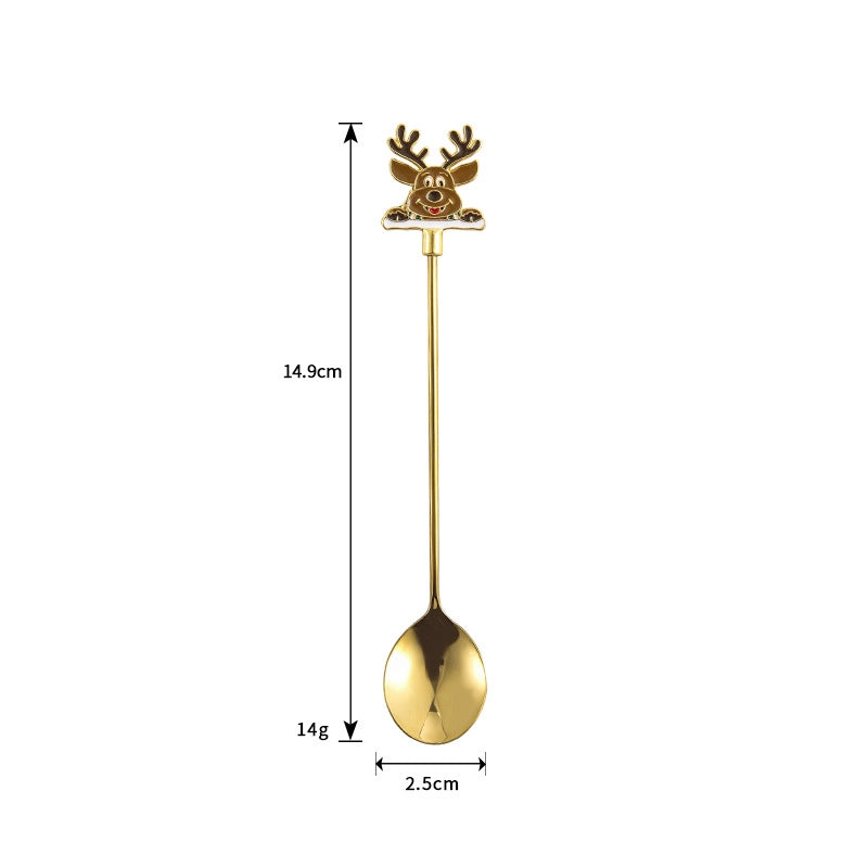 Christmas Fashion Cartoon Stainless Steel Tableware