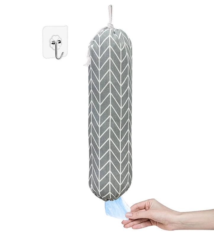 New Kitchen Garbage Bag Storage Bag Large Grocery Bag Wall Hanging Extraction Convenient Plastic Bag Storage Hanging Bag