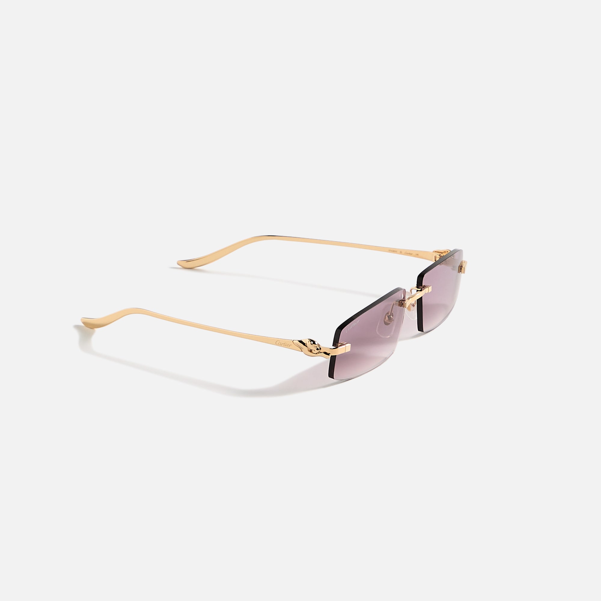 Cartier Rectangular Frames - Gold / Violet