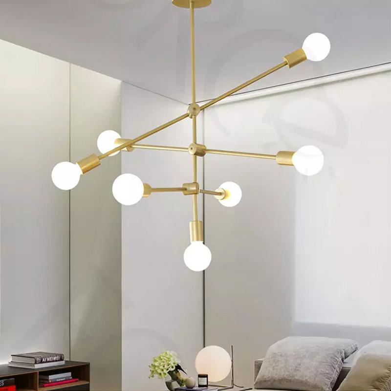 Helga 7 | Gold Modern Mobile Chandelier
