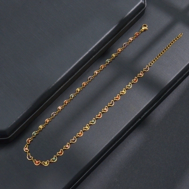 304 Stainless Steel 18K Gold Plated Fashion Plating Geometric Necklace