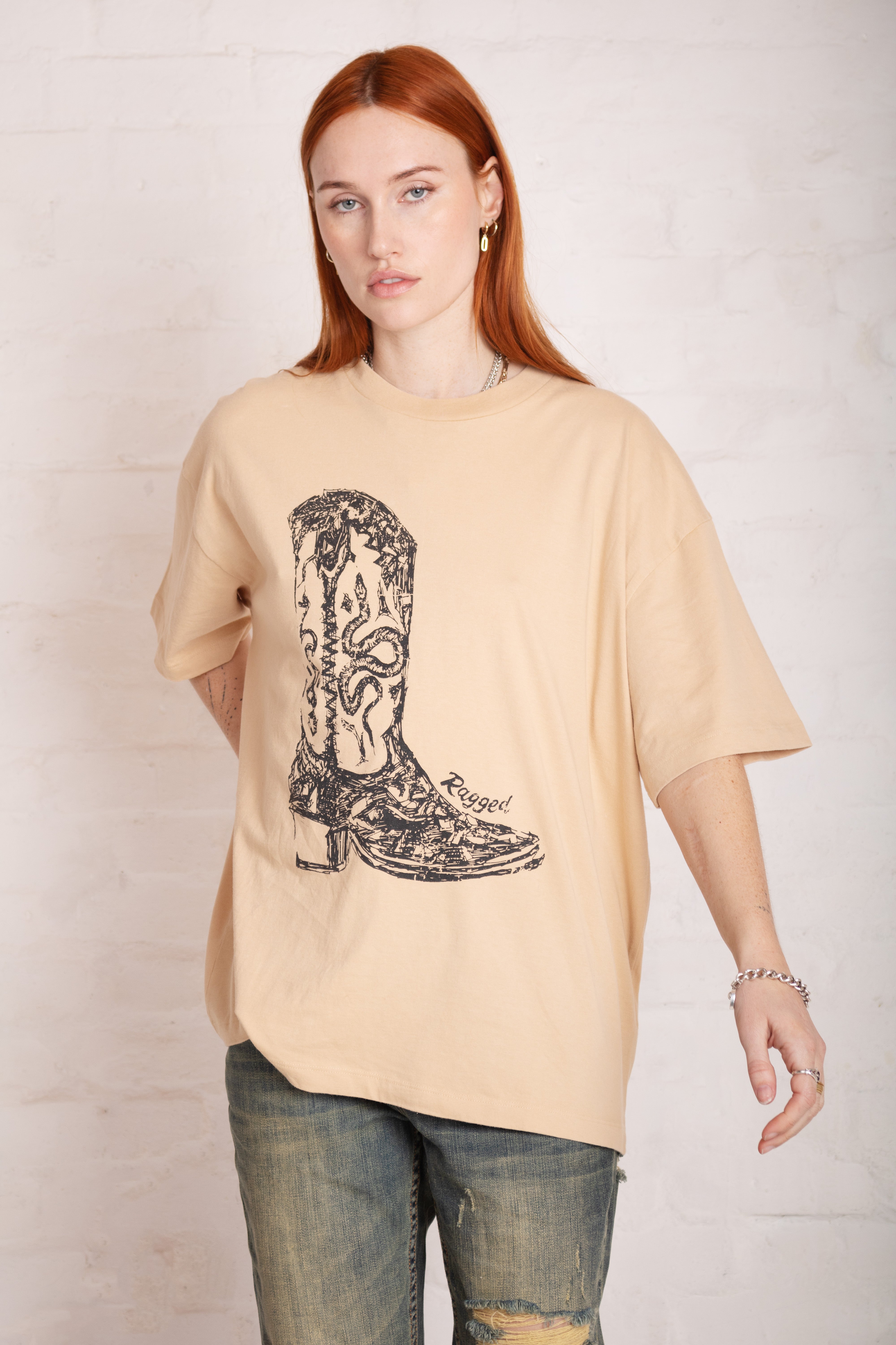 Tough Cowboy Boot Graphic Tee