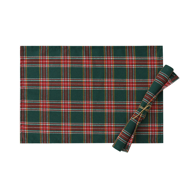 Christmas family home furnishings restaurant hotel Christmas table flag pad tablecloth party party tableware pads