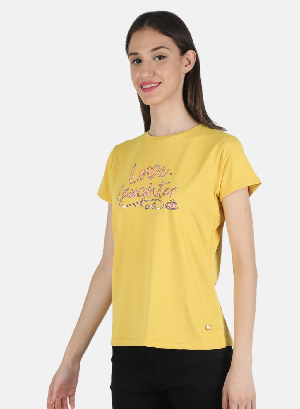 Women Mustard Printed Top