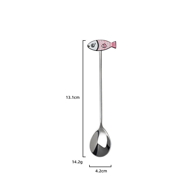Cute Cartoon Stainless Steel Spoon 1 Piece