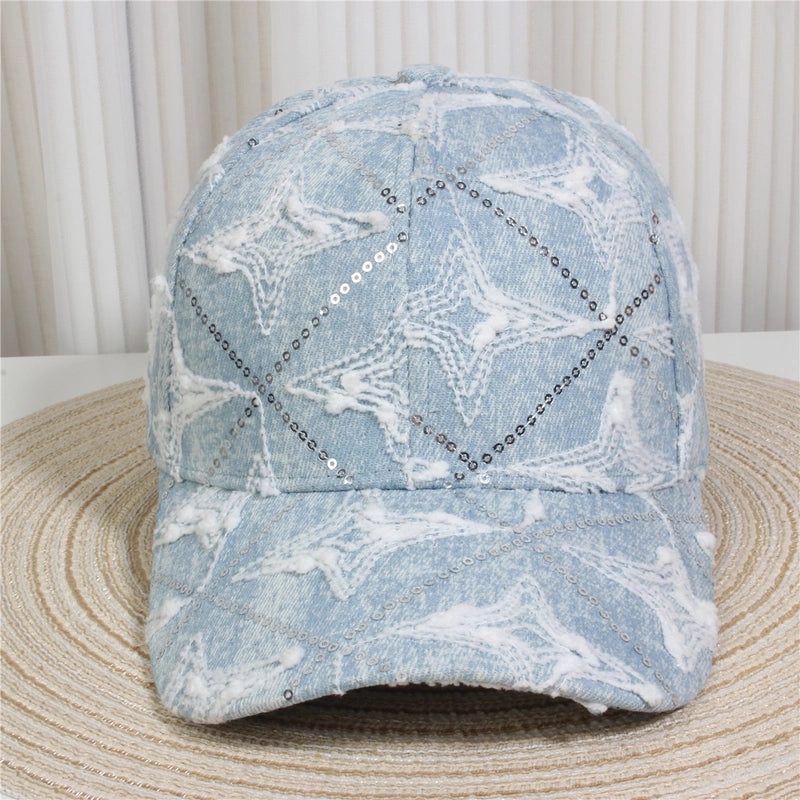 Unisex Streetwear Letter Usa Flower Curved Eaves Baseball Cap