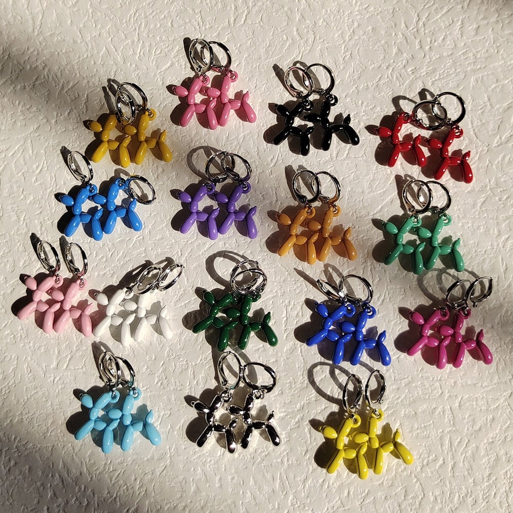 Mini Balloon Dog Earrings