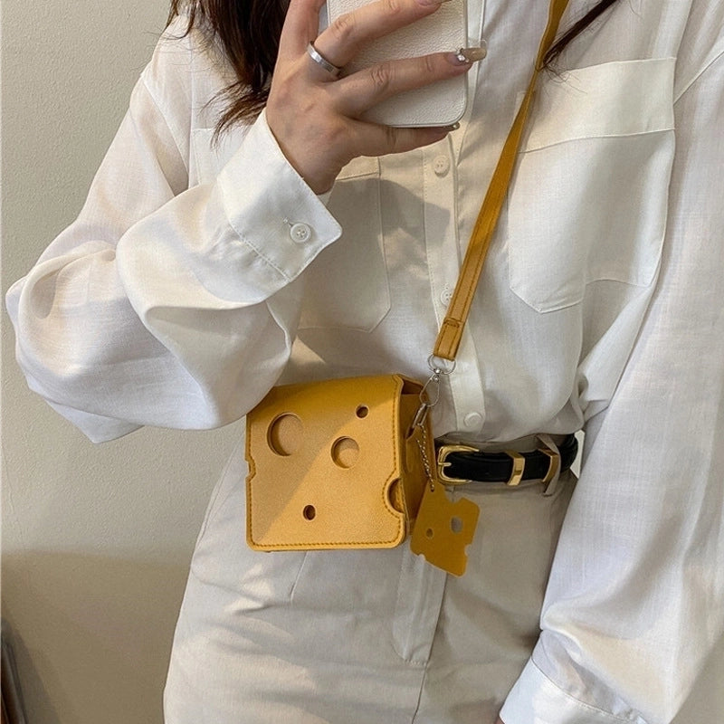 Women's All Seasons Pu Leather Food Cute Square Open Square Bag