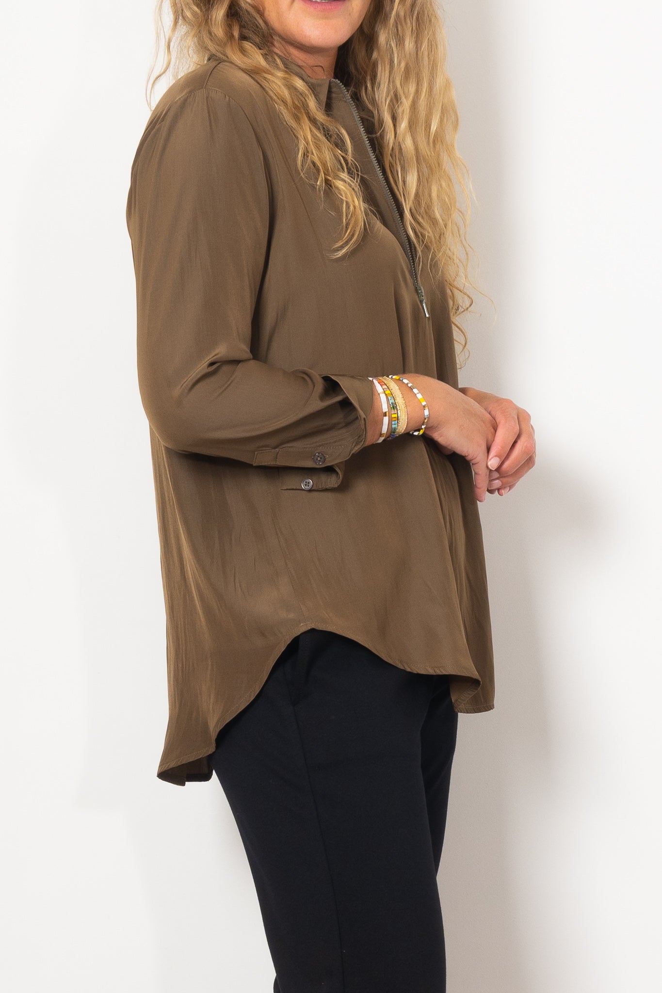 Mela Purdie Zip Front Shirt Mache